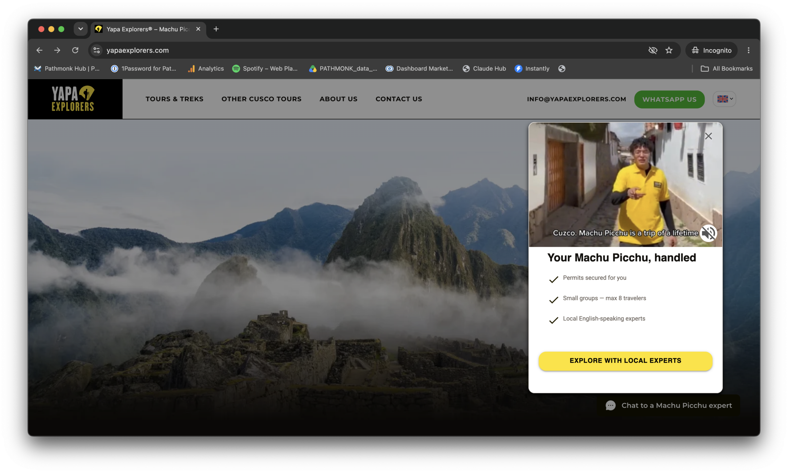 A Full Image Micro Experience on the Yapa Explorers website